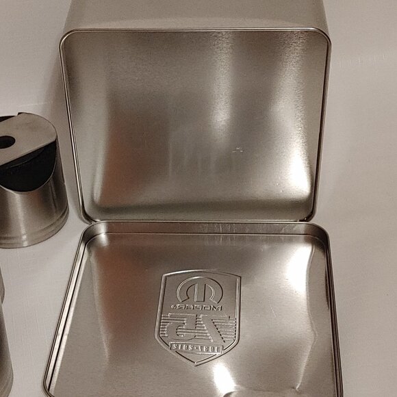 Set of 4 Assorted 75th Mopar Logo Metal Piston 1997-2012 - Picture 2 of 8